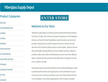 Tablet Screenshot of fiberglasssupplydepot.com
